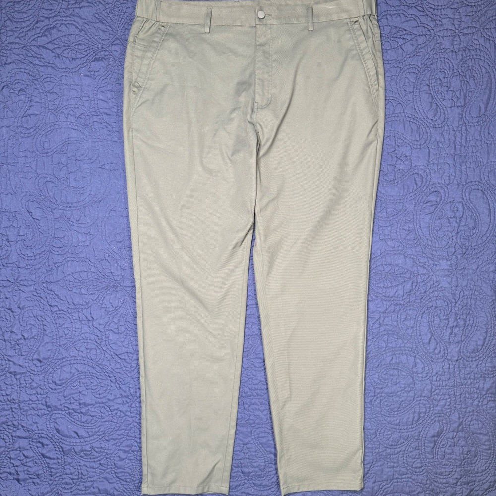 Jack Archer Charcoal Performance Stretch Flat Front Golf Casual Pants ‎ 40x30